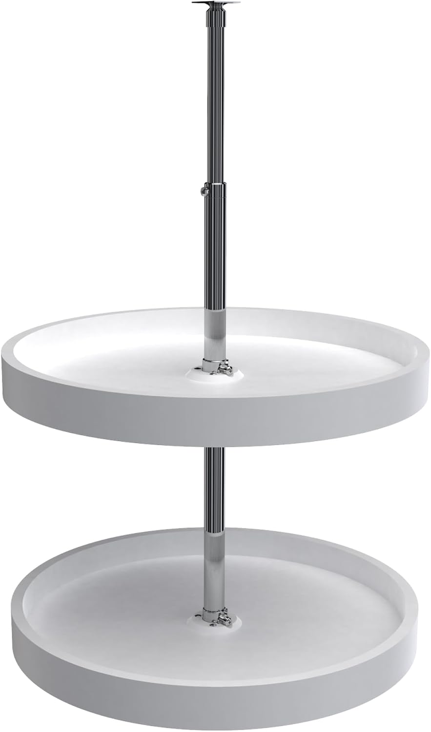 20" Full-Circle Dual Tier Lazy Susan for Corner Wall Cabinets