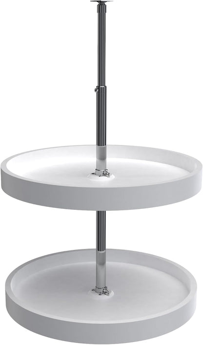 20" Full-Circle Dual Tier Lazy Susan for Corner Wall Cabinets