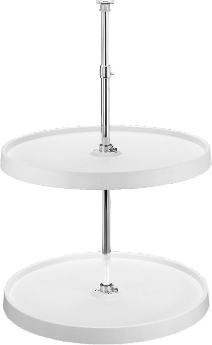 20" Full-Circle Dual Tier Lazy Susan for Corner Wall Cabinets
