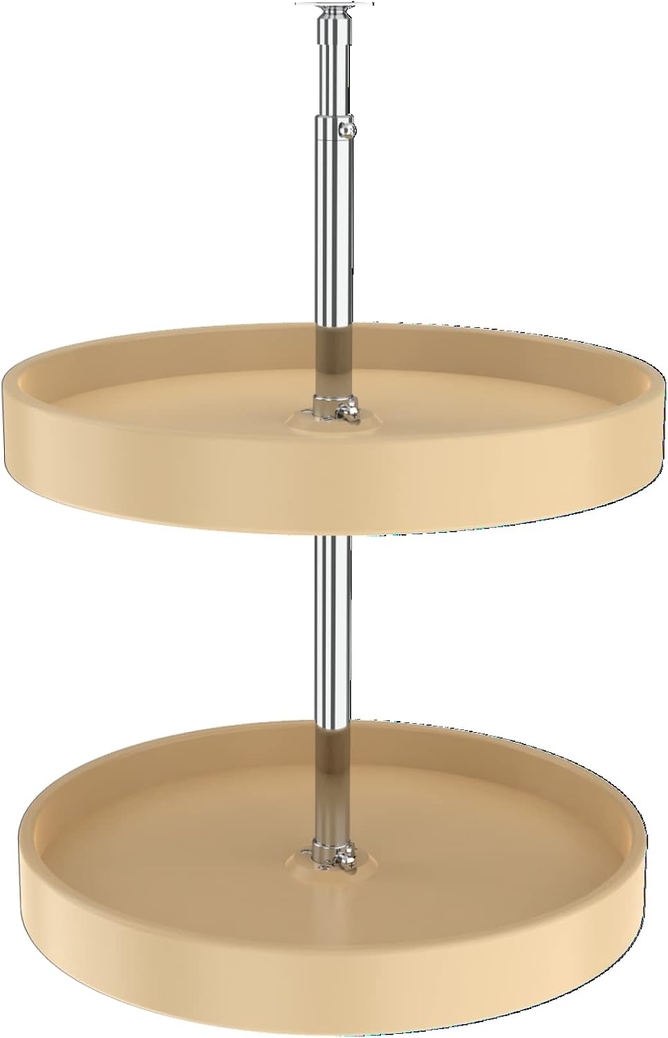 20" Full-Circle Dual Tier Lazy Susan for Corner Wall Cabinets