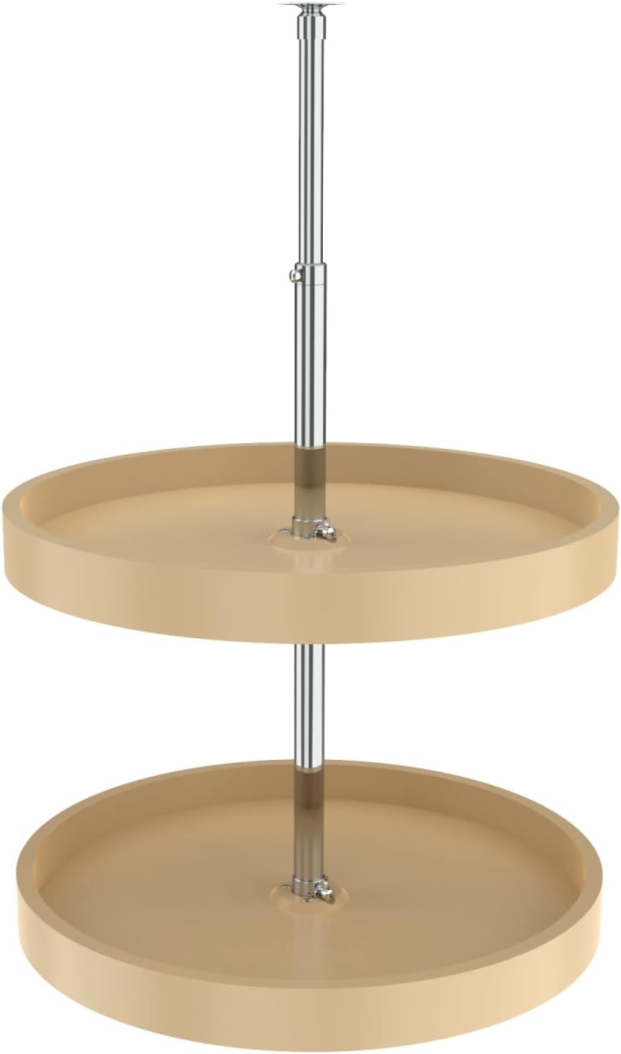 20" Full-Circle Dual Tier Lazy Susan for Corner Wall Cabinets
