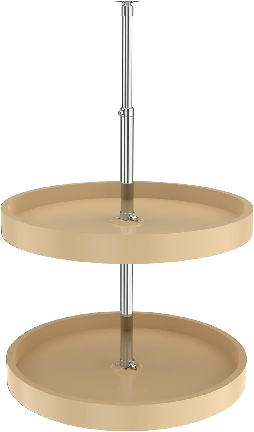 20" Full-Circle Dual Tier Lazy Susan for Corner Wall Cabinets