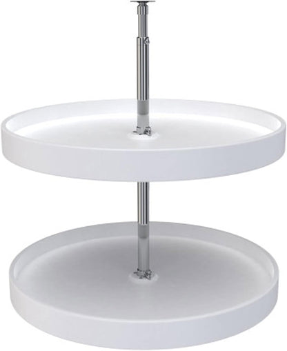 20" Full-Circle Dual Tier Lazy Susan for Corner Wall Cabinets
