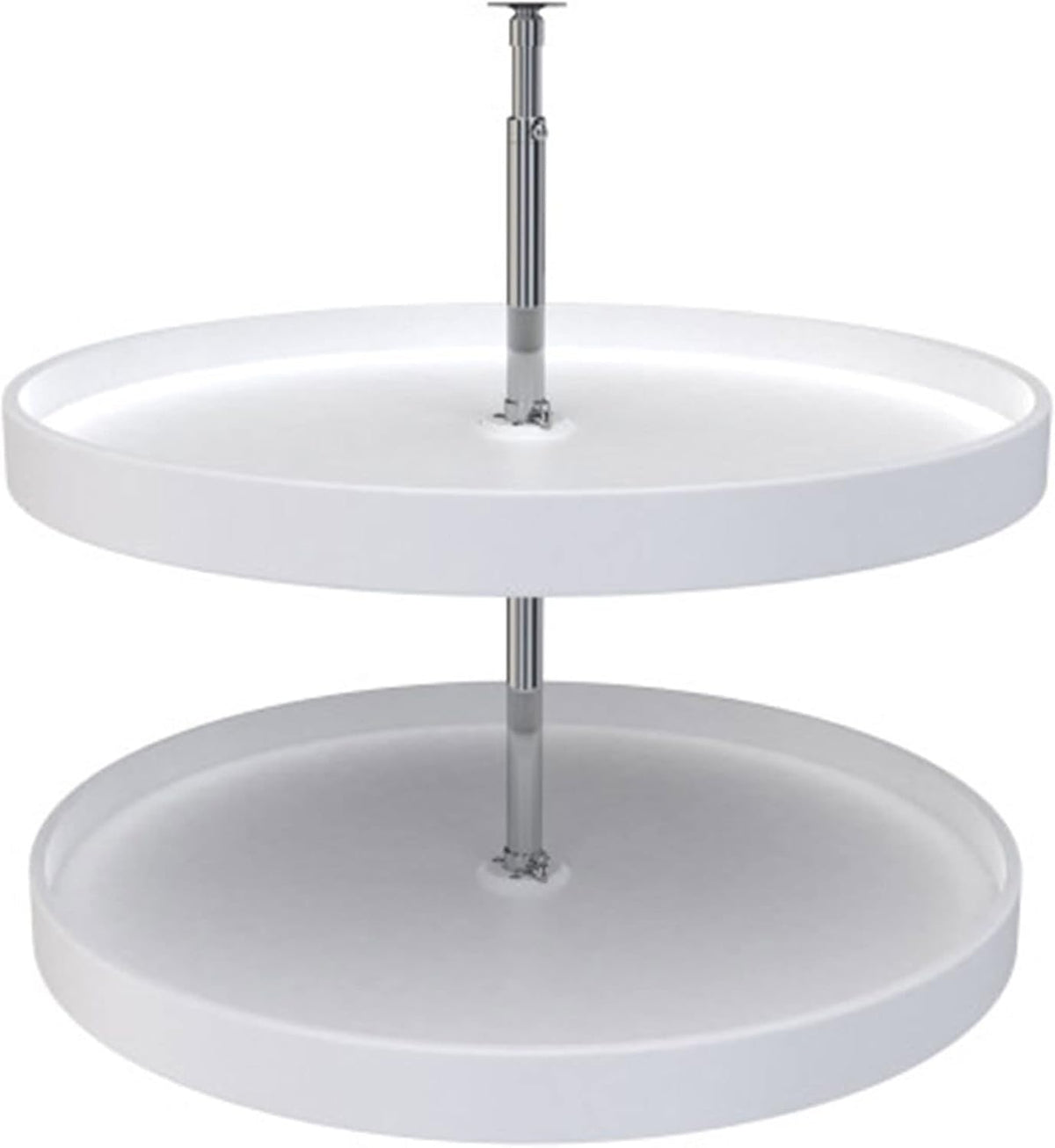 20" Full-Circle Dual Tier Lazy Susan for Corner Wall Cabinets