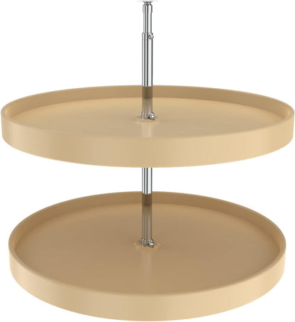 20" Full-Circle Dual Tier Lazy Susan for Corner Wall Cabinets
