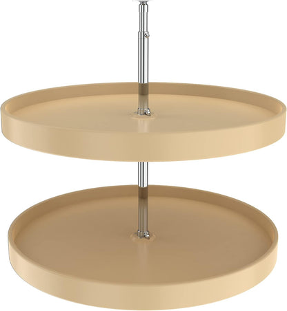 20" Full-Circle Dual Tier Lazy Susan for Corner Wall Cabinets