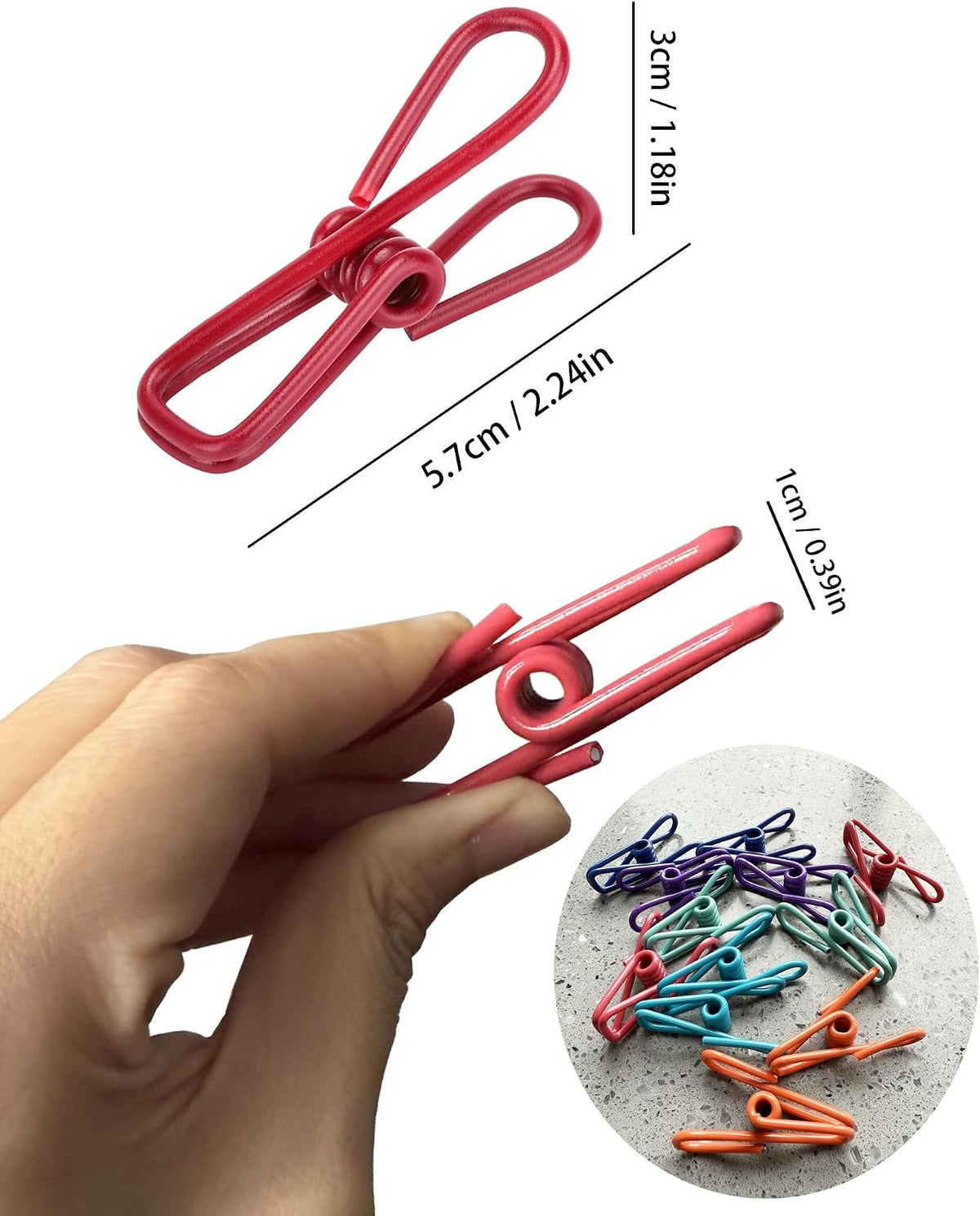 2in Chip Bag Clips 10 Pack Multipurpose Metal Clips