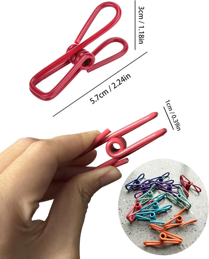 2in Chip Bag Clips 10 Pack Multipurpose Metal Clips