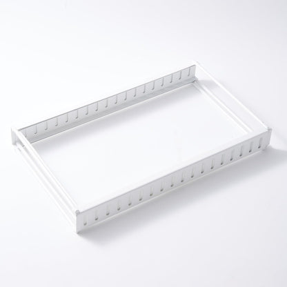 White Plate Stacker, Expandable 10-Slot Cabinet Organizer