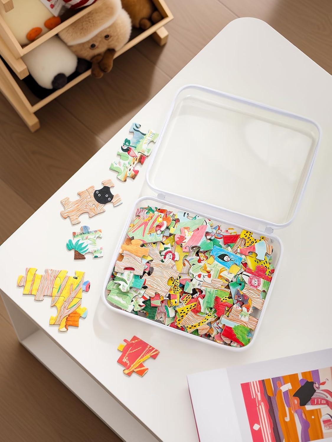 3PCS Large Clear Hard Shell Zippered Case, Diaper Bag Organizing Pouches, Waterproof Cosmetic Bag, Storage Organizer Bins.