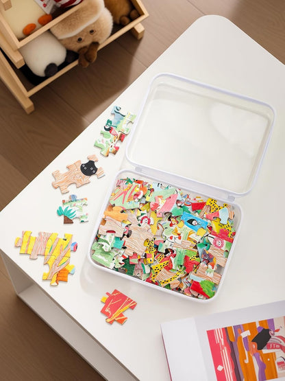 3PCS Large Clear Hard Shell Zippered Case, Diaper Bag Organizing Pouches, Waterproof Cosmetic Bag, Storage Organizer Bins.