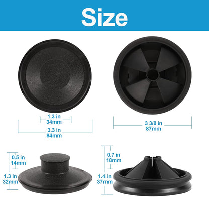 Garbage Disposal 3 3/8" Splash Guard Rubber Sink Baffle Replacement Insert