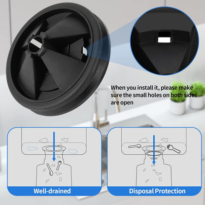 Garbage Disposal 3 3/8" Splash Guard Rubber Sink Baffle Replacement Insert