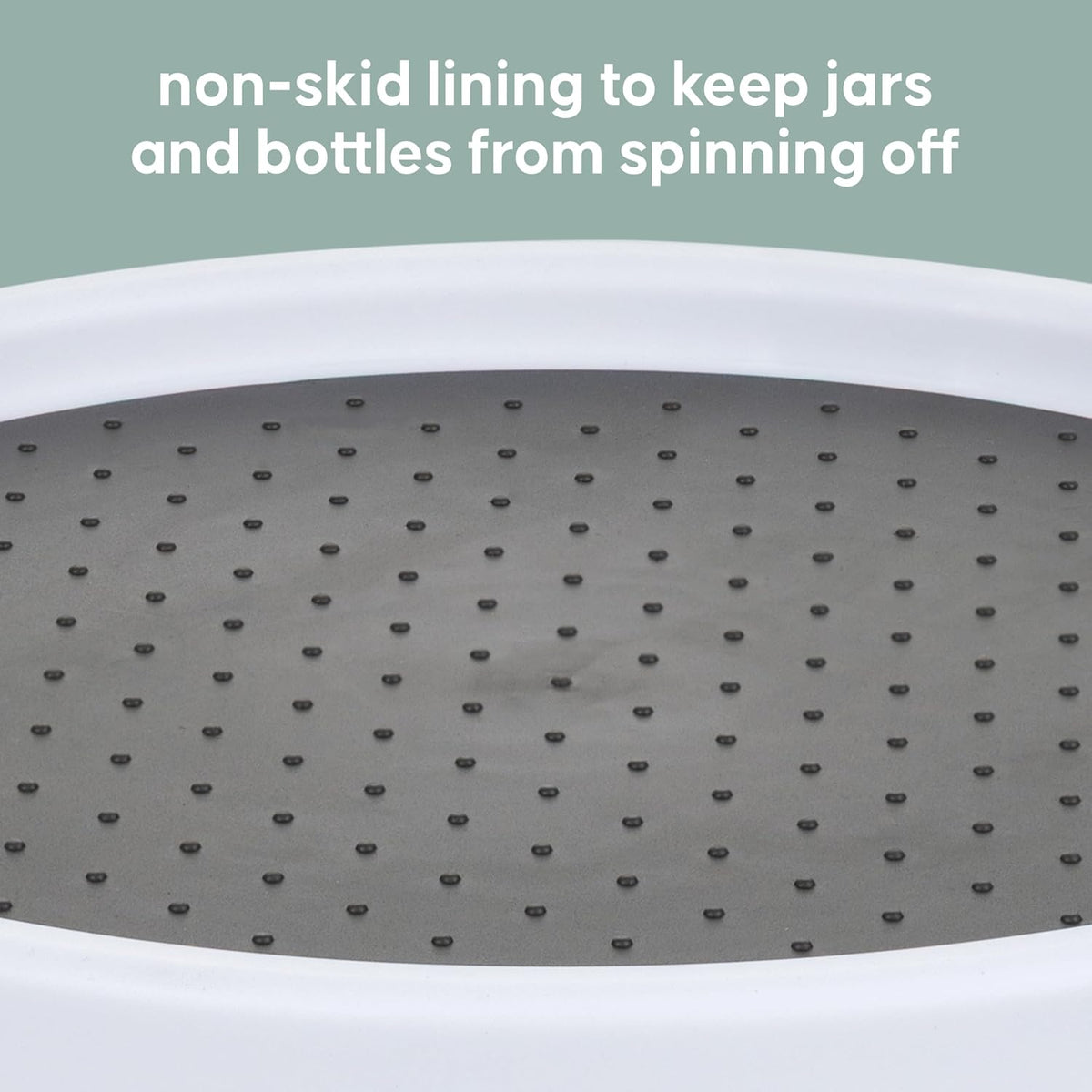 Compact Lazy Susan Organizer, Fridge or Cabinet Turntable Shelf Storage for Kitchen and Pantry Items, Great for Spices or Condiments, Clear and Sturdy with Full Spin, 9 x 9 x 3.4 inches
