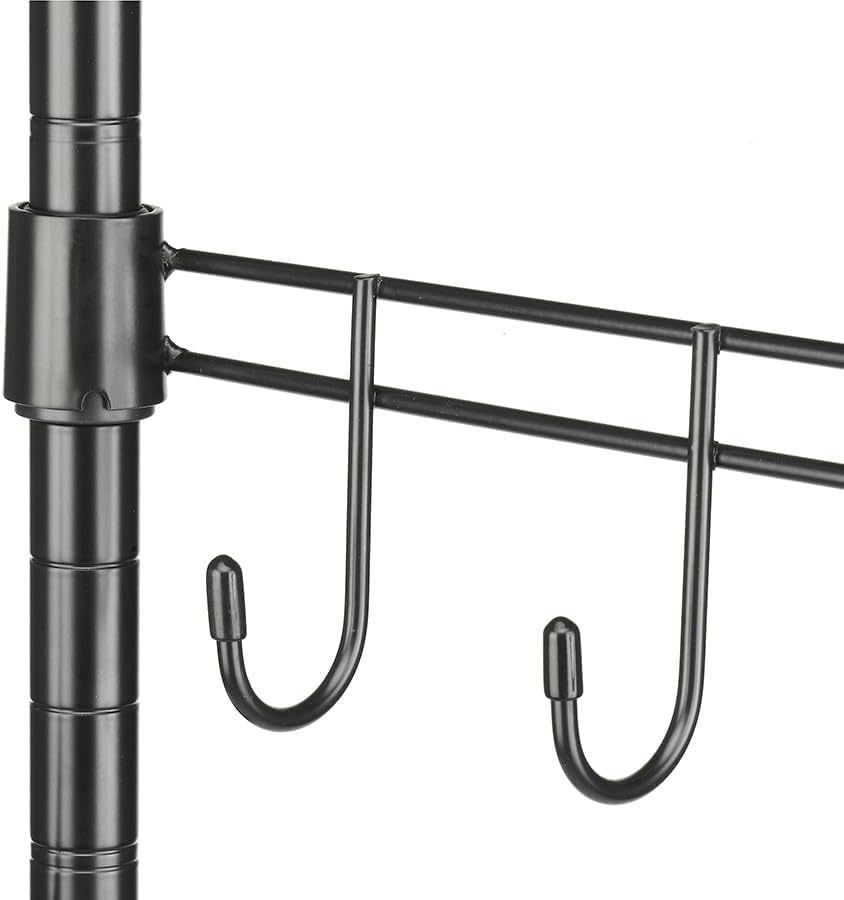 2-Tier Mini Fridge and Microwave Storage Shelf,Adjustable Height Metal Small Refrigerator Stand,110 lbs Capacity per Shelf, Max 220 lbs Total for Kitchen, Office, and Dorms,24" L x 18" D x 52" H