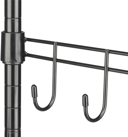 2-Tier Mini Fridge and Microwave Storage Shelf,Adjustable Height Metal Small Refrigerator Stand,110 lbs Capacity per Shelf, Max 220 lbs Total for Kitchen, Office, and Dorms,24" L x 18" D x 52" H