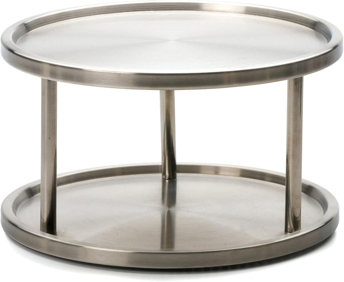 Endurance TURN-1 Turntable Lazy Susan, Stainless Steel, 10.5" | Handy in Cabinet, Refrigerator or on Counters | Organize Spices, Canned Foods, Pots, Pans, Dinnerware, 10.5 Inch