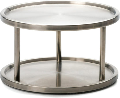 Endurance TURN-1 Turntable Lazy Susan, Stainless Steel, 10.5" | Handy in Cabinet, Refrigerator or on Counters | Organize Spices, Canned Foods, Pots, Pans, Dinnerware, 10.5 Inch