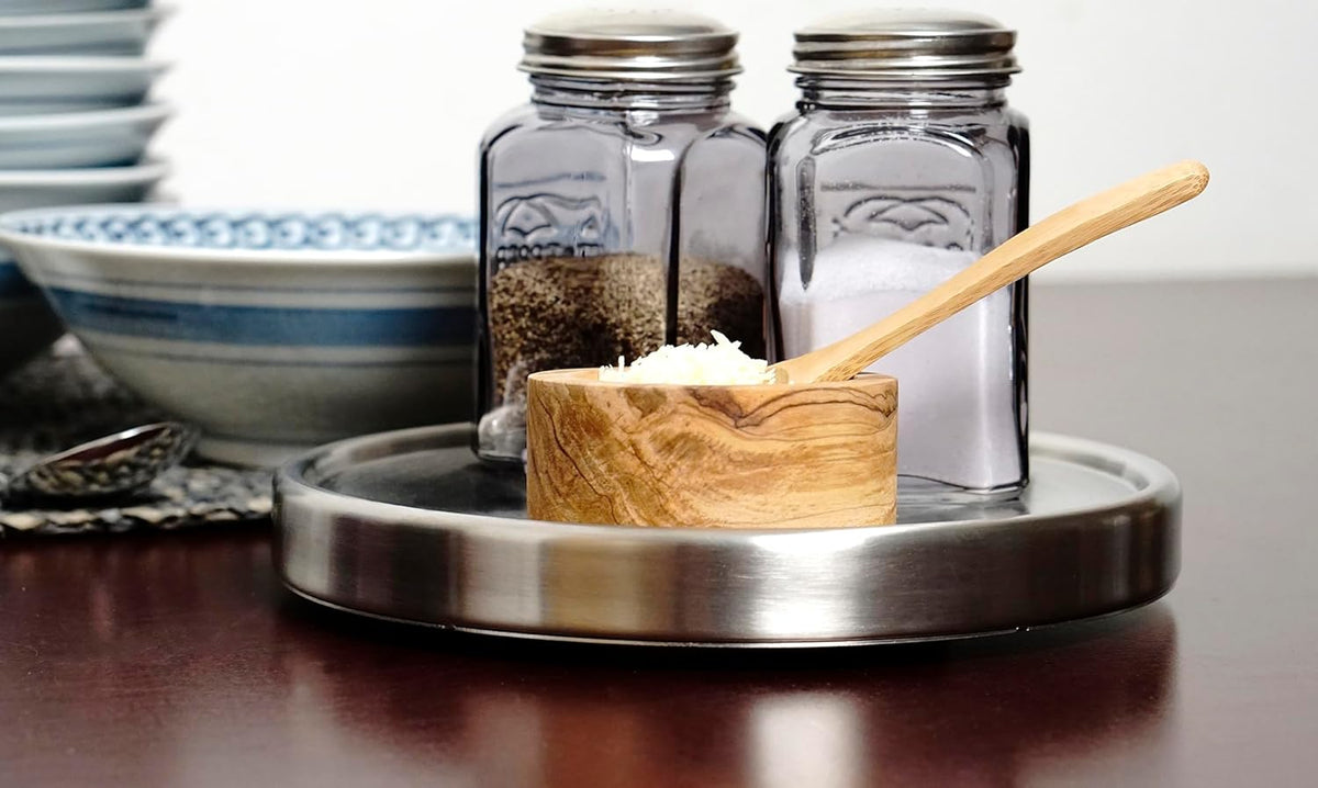Endurance TURN-1 Turntable Lazy Susan, Stainless Steel, 10.5" | Handy in Cabinet, Refrigerator or on Counters | Organize Spices, Canned Foods, Pots, Pans, Dinnerware, 10.5 Inch