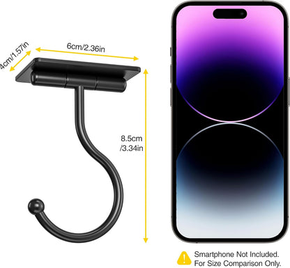 Banana Hook Under Cabinet Adhesive, Under Counter Banana Hanger, Black