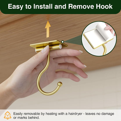 Banana Hook Under Cabinet Adhesive, Under Counter Banana Hanger, Black