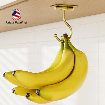 Banana Hook Under Cabinet Adhesive, Under Counter Banana Hanger, Black