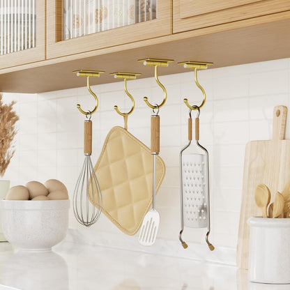 Banana Hook Under Cabinet Adhesive, Under Counter Banana Hanger, Black