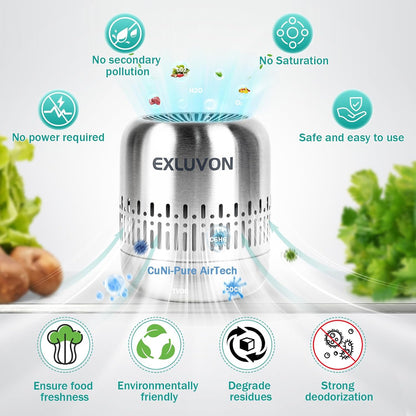Refrigerator Deodorizer, Up to 10 years, Freezer Odor Eliminator