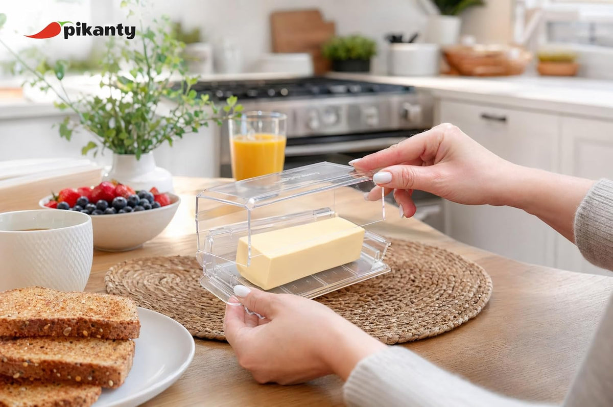 Deli Meat Container for Refrigerator with Removable Tray - Airtight Keeper for Cold Cuts, Sliced Cheese, Ham, Turkey, Salami and Pepperoni, Hinged Lid, Dishwasher Safe, Made in USA