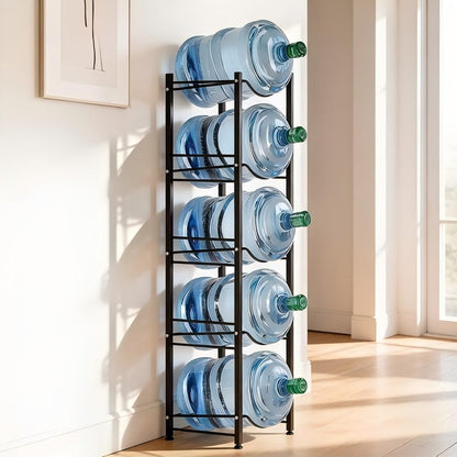 5 Gallon Water Jug Holder Stand 5 Tier Water Bottle Storage Rack
