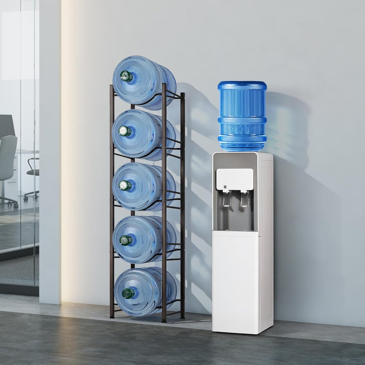 5 Gallon Water Jug Holder Stand 5 Tier Water Bottle Storage Rack
