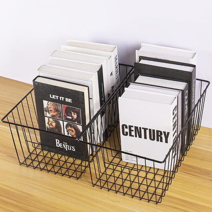 16inch Upright Freezer Organizer Baskets for 13-14,16-21 cu.ft Standup Freezer, Settle freezer chaos and reduce food waste effectively, Durable, Fully Use Space, Improve Air Circulate, Black, 4pcs