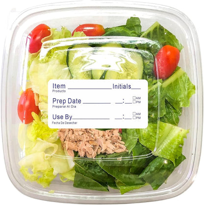 500pcs Freezer Labels for Food Storage Removable FIFO Use By Food Preparation Stickers Prep Date 1 x 2 Inch Labels (Red)
