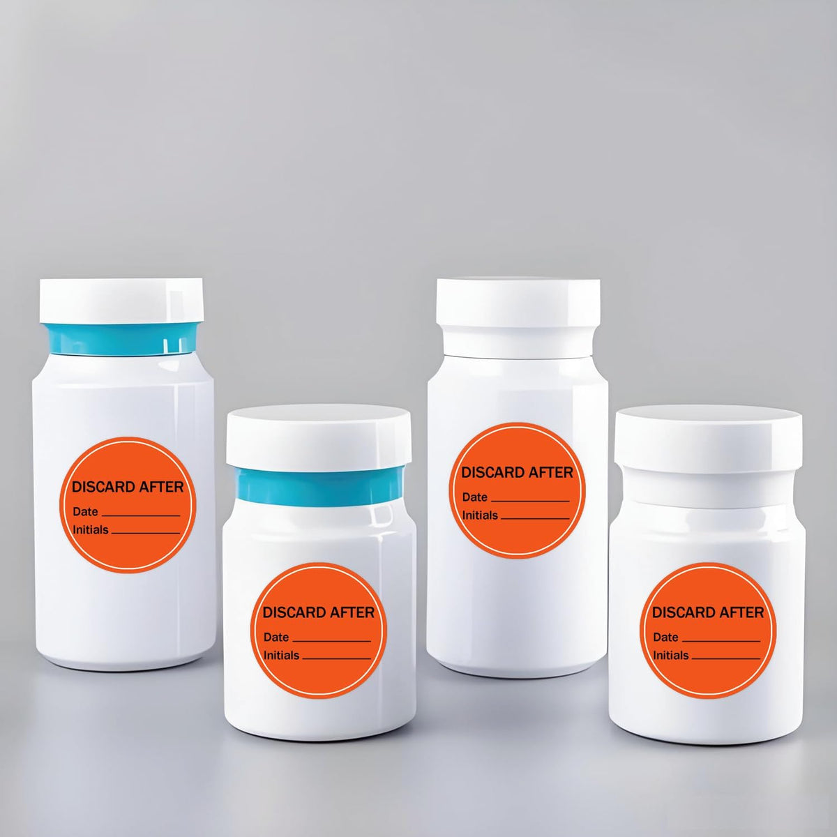 Discard After Date Expiration Stickers 1.5 Inch Food Freshness Labels/Medication Expiration Stickers for Pharmacies, Bakeries, Healthcare 500Pcs/Roll