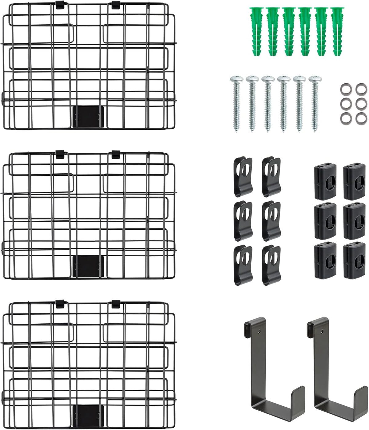 Over The Door Organizer, Hanging or Wall Mount Wire Basket
