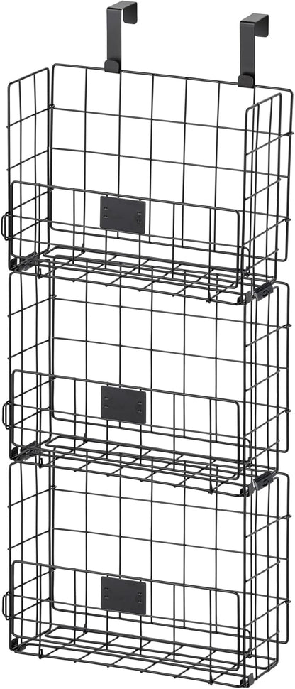 Over The Door Organizer, Hanging or Wall Mount Wire Basket
