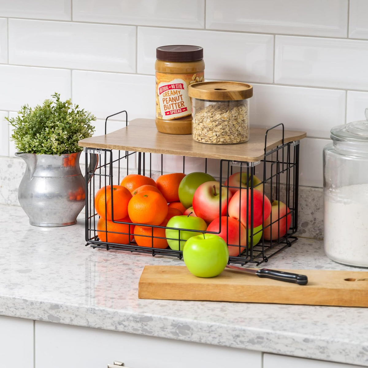 Over The Door Organizer, Hanging or Wall Mount Wire Basket