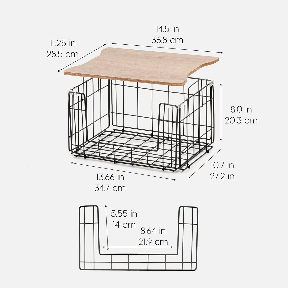 Over The Door Organizer, Hanging or Wall Mount Wire Basket