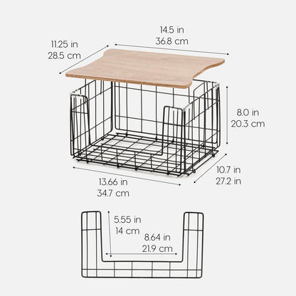 Over The Door Organizer, Hanging or Wall Mount Wire Basket