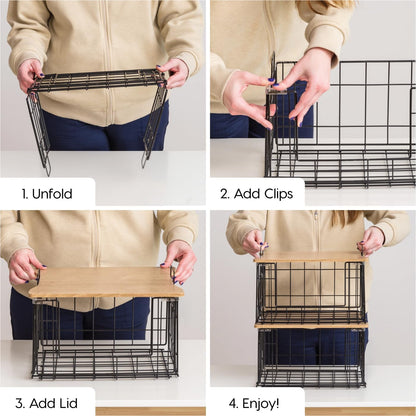 Over The Door Organizer, Hanging or Wall Mount Wire Basket