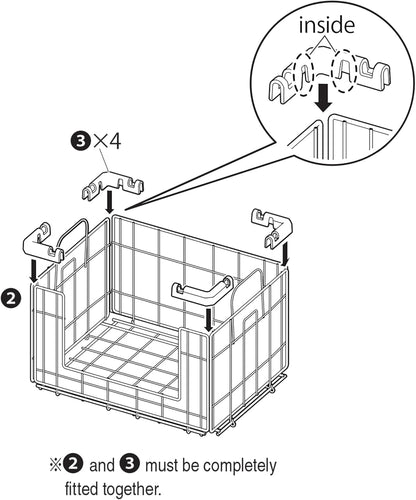 Over The Door Organizer, Hanging or Wall Mount Wire Basket