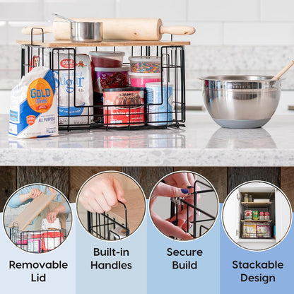 Over The Door Organizer, Hanging or Wall Mount Wire Basket