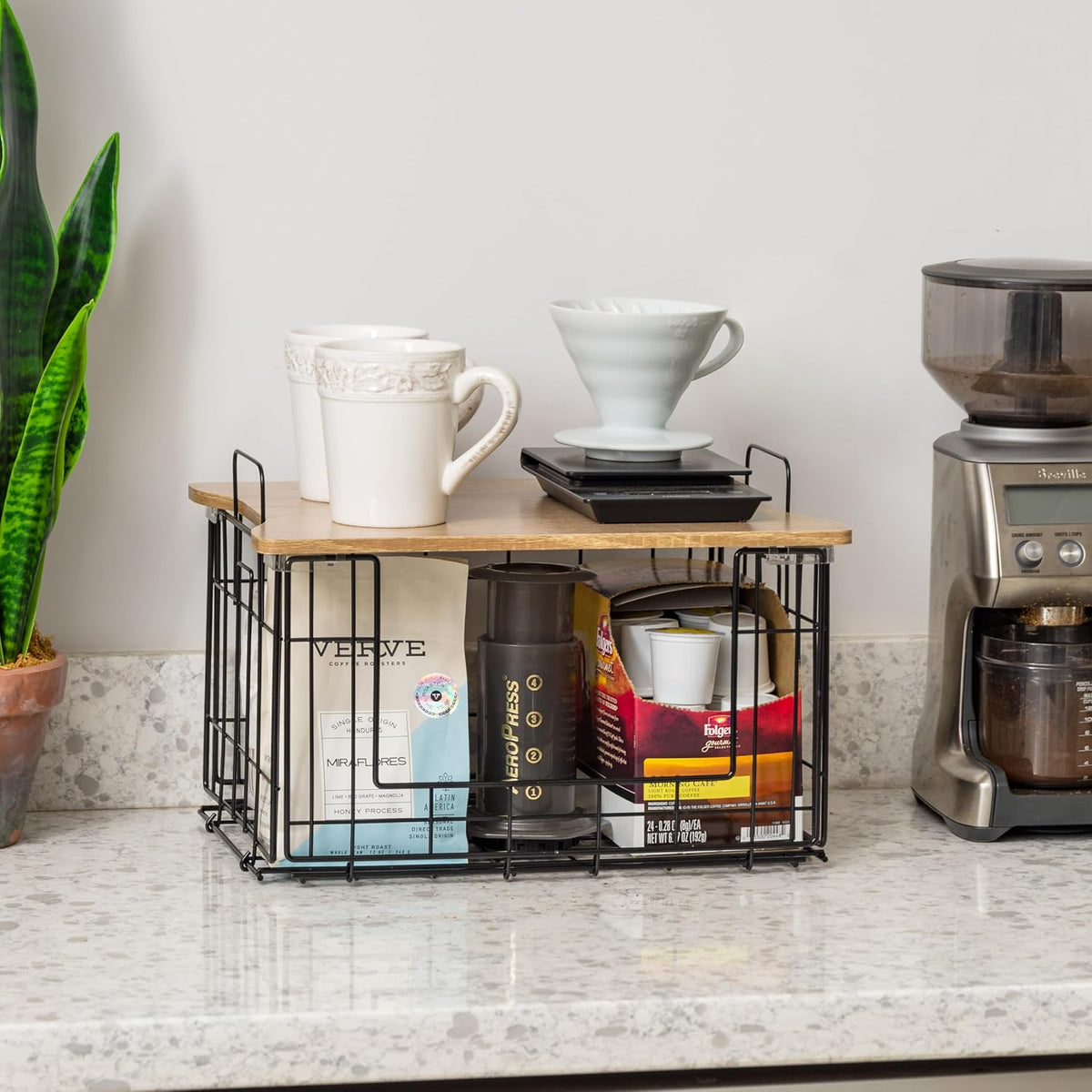 Over The Door Organizer, Hanging or Wall Mount Wire Basket