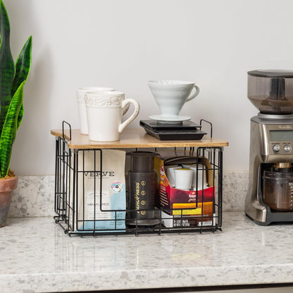 Over The Door Organizer, Hanging or Wall Mount Wire Basket