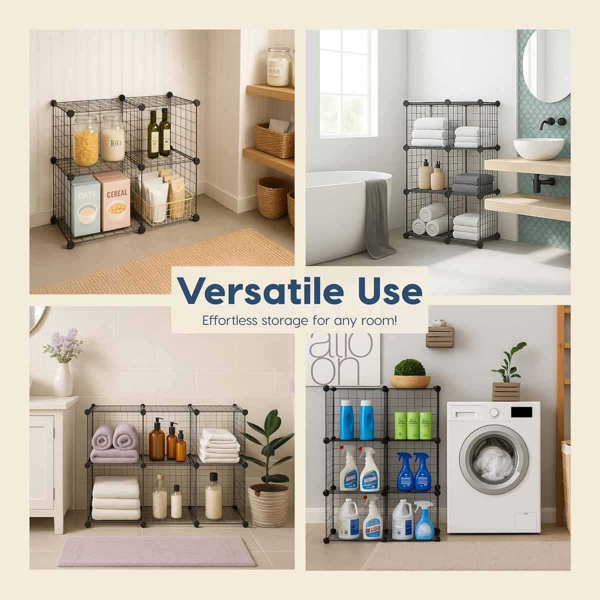 Over The Door Organizer, Hanging or Wall Mount Wire Basket