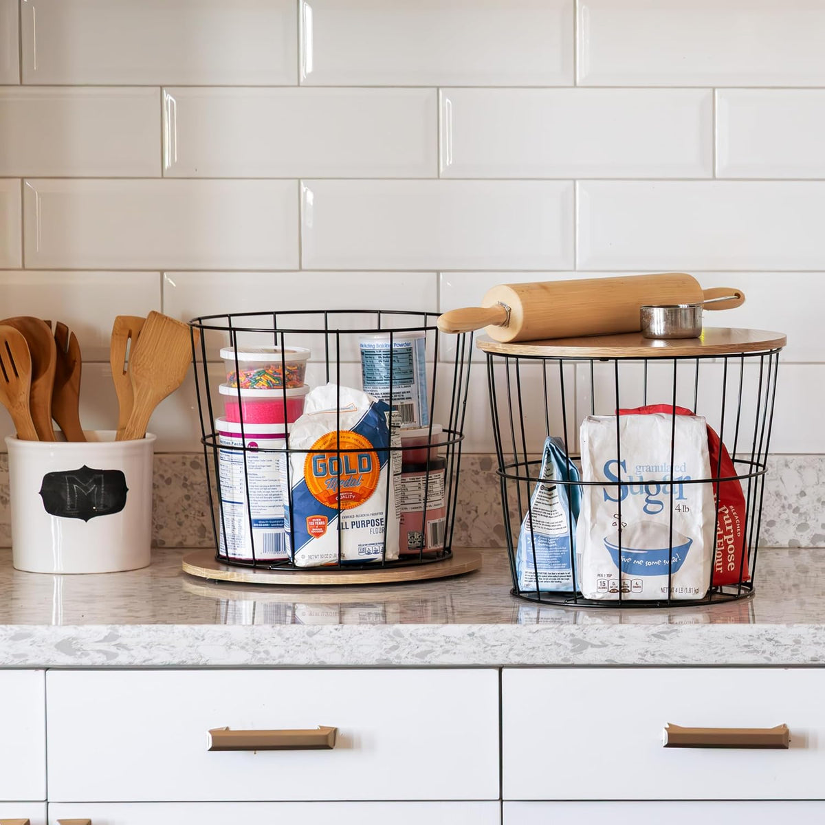 Over The Door Organizer, Hanging or Wall Mount Wire Basket