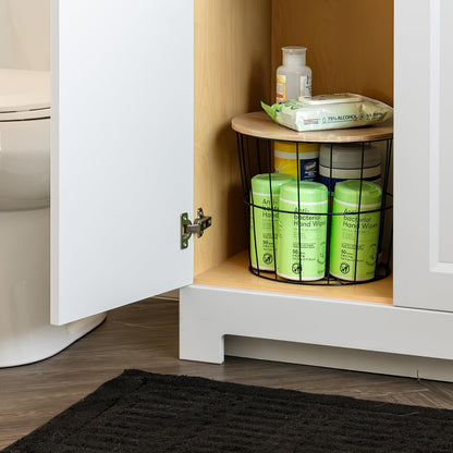 Over The Door Organizer, Hanging or Wall Mount Wire Basket
