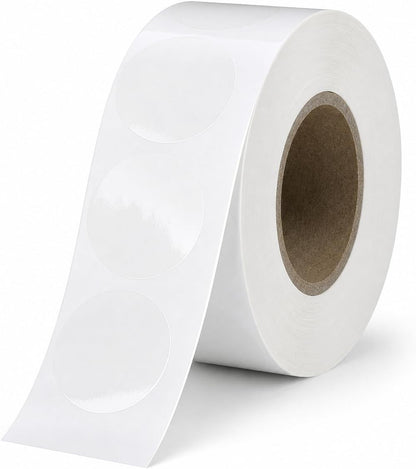 500 Pcs 3.2"x1.2" Thicken Clear Label Protectors for Protecting Barcode Library Book Back Backbone, Waterproof Adhesive Wafer Seals Stickers for Numbers Clothes Food Labels Laboratory Office