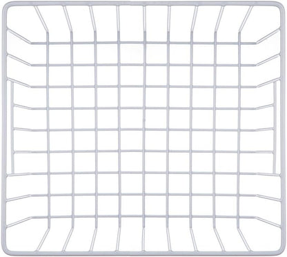 Freezer Baskests Organizer Bins, Freezer Wire Storage Basket Refrigerator Storage Baskets Bins Organizer with Built-in Handles for Cabinets, Pantry, Closets, Bedrooms - Set of 2 White