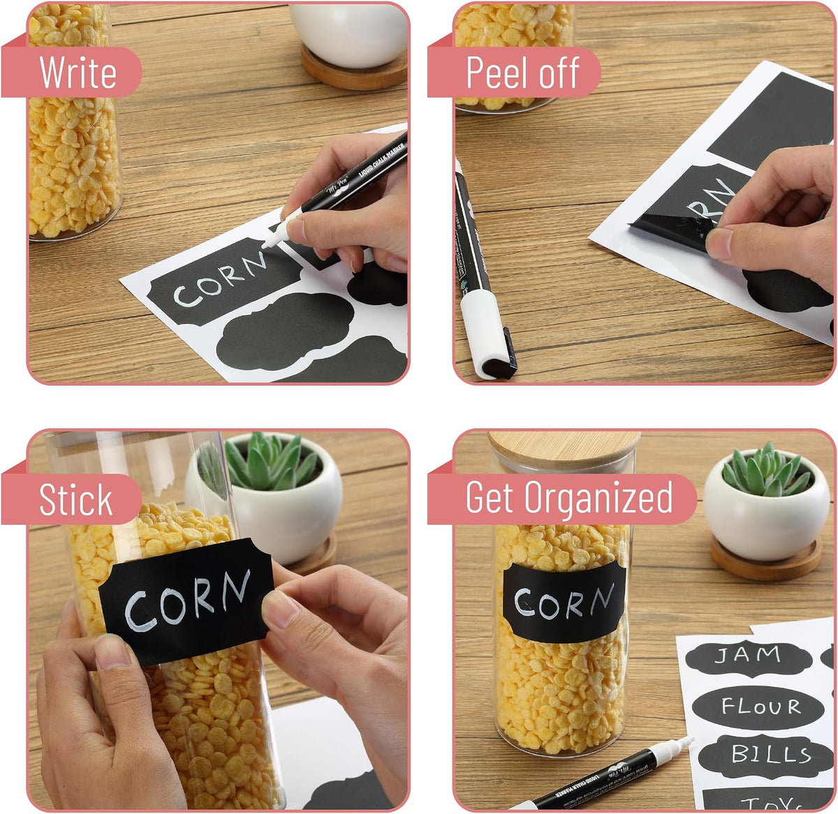 Chalkboard Labels, Assorted Shapes